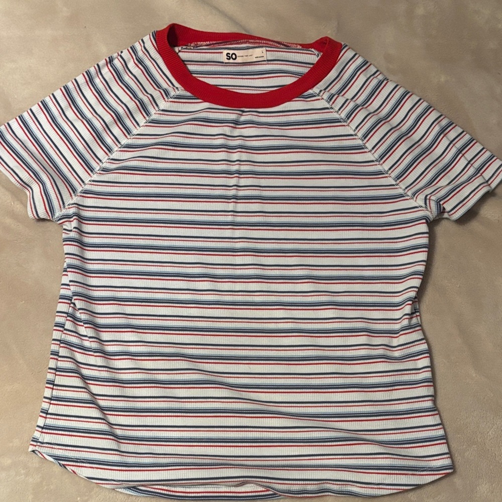 SO Multicolor Striped Tee